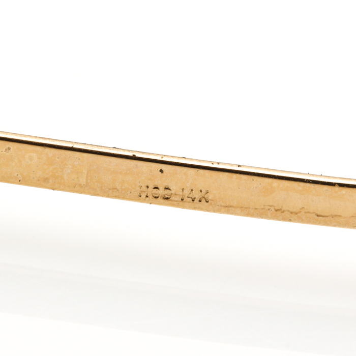 14K Yellow Gold Bangle Bracelets