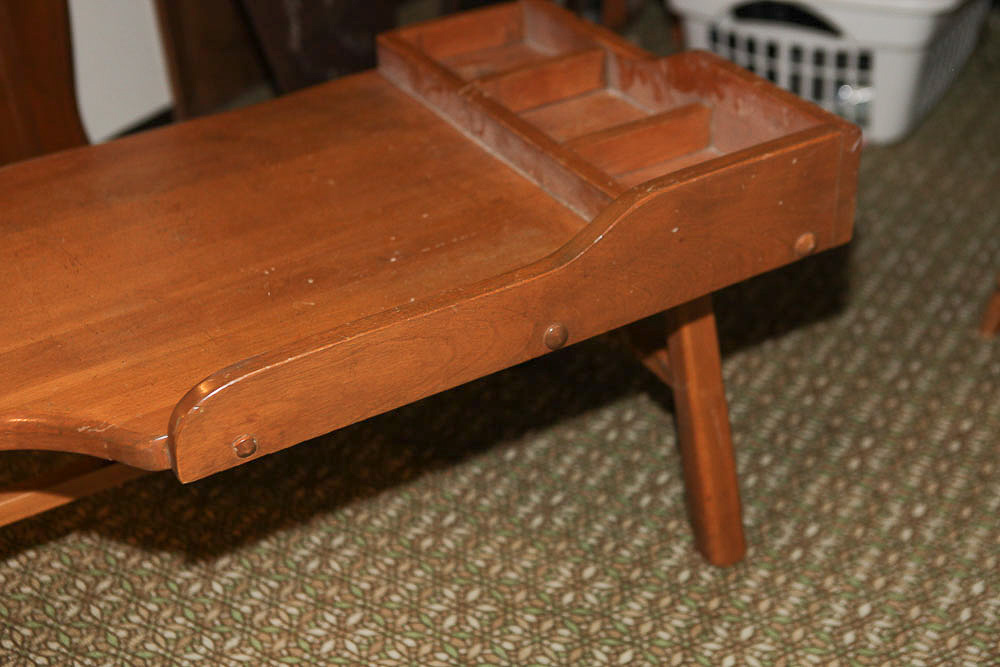 Cherry Cobbler's Style Workbench Coffee Table
