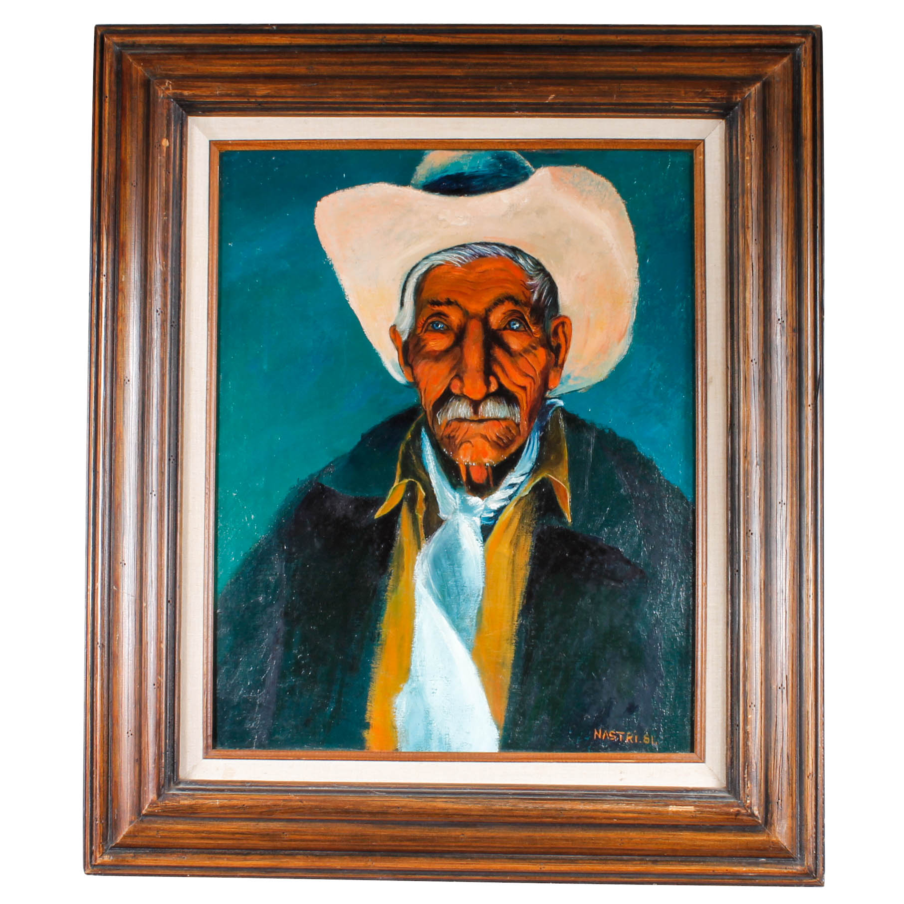 Nastri Original Signed Oil Painting Portrait