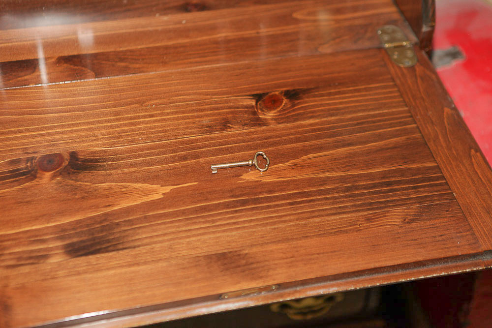 Pine Chippendale Style Secretary Bookcase by Ethan Allen