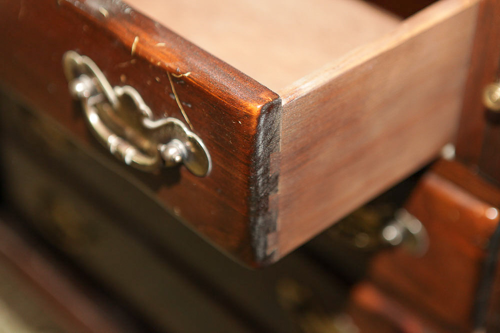 Pine Chippendale Style Secretary Bookcase by Ethan Allen