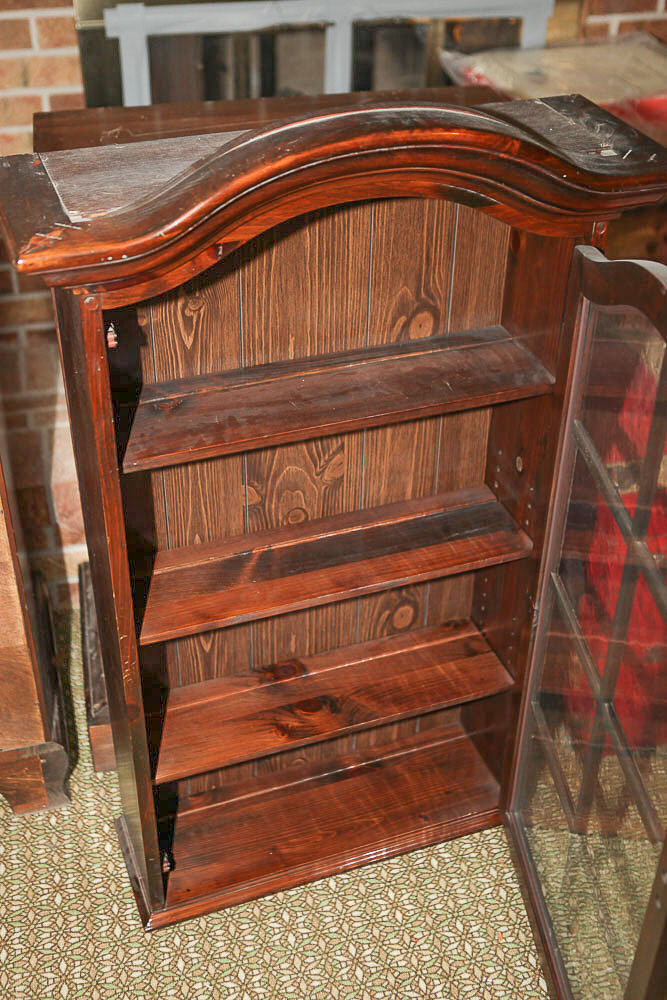 Pine Chippendale Style Secretary Bookcase by Ethan Allen