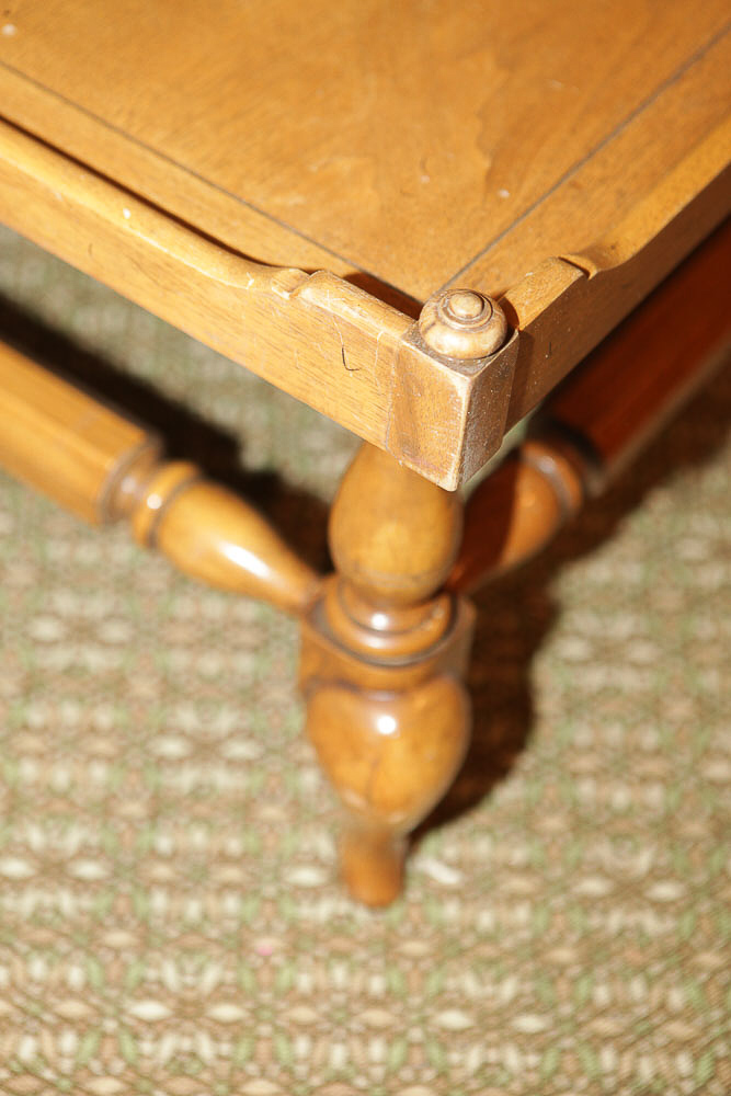 Vintage Mid-Century Pecan Coffee Table