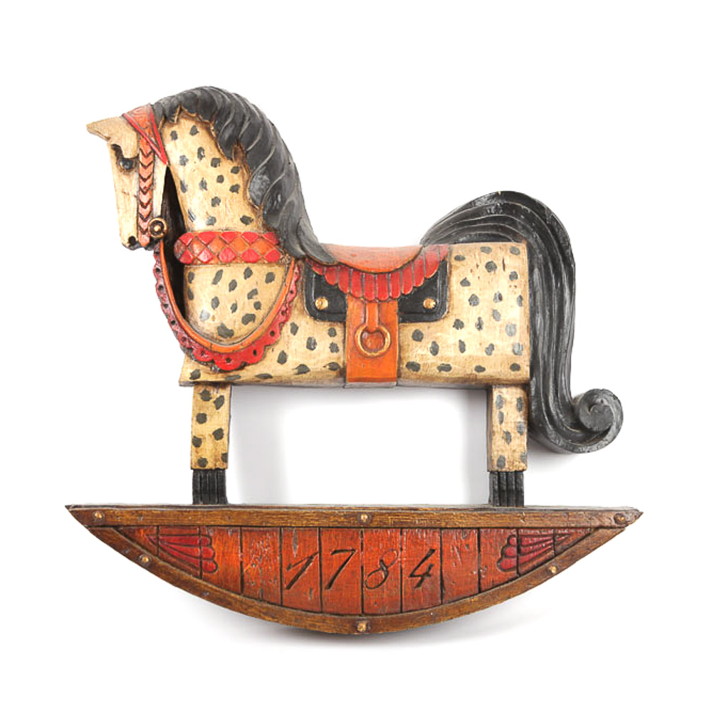 Vintage Vanguard Studios Rocking Horse Wall Hanging