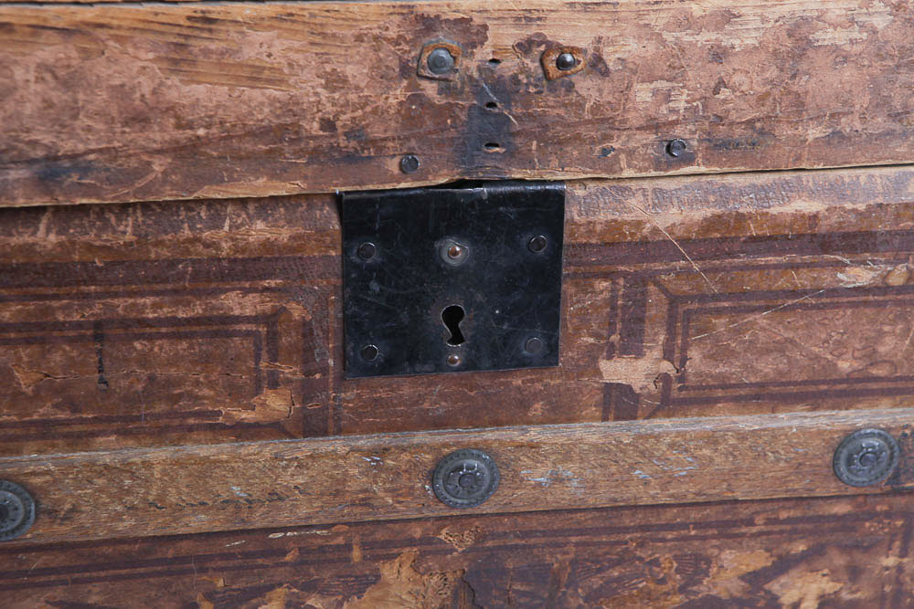 Antique Wood Trunk