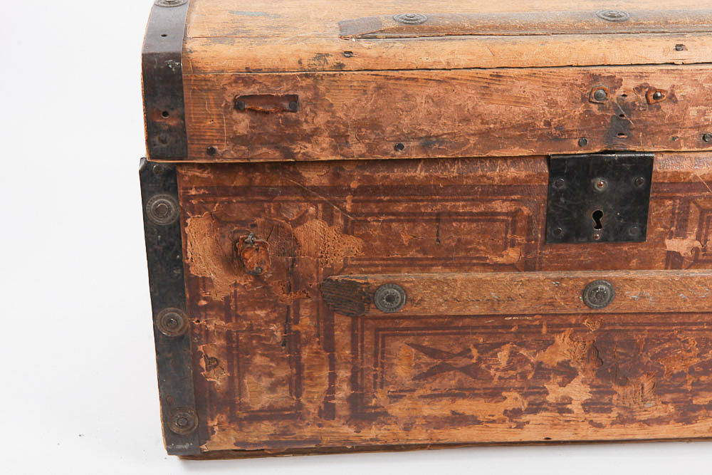 Antique Wood Trunk