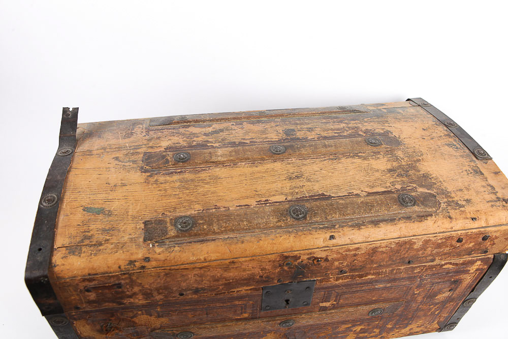 Antique Wood Trunk