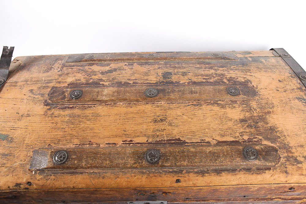 Antique Wood Trunk