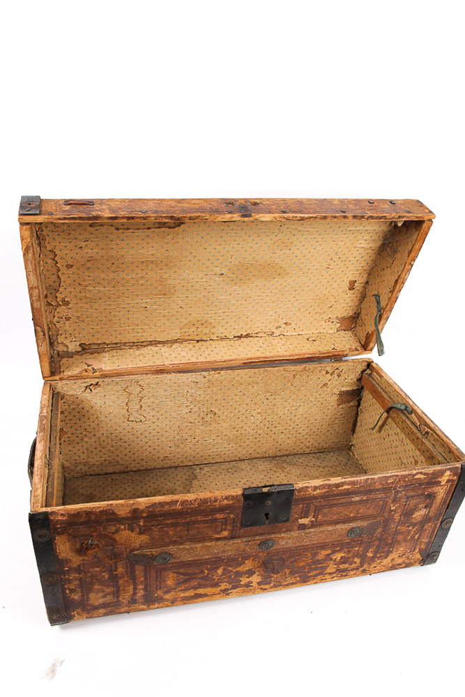 Antique Wood Trunk