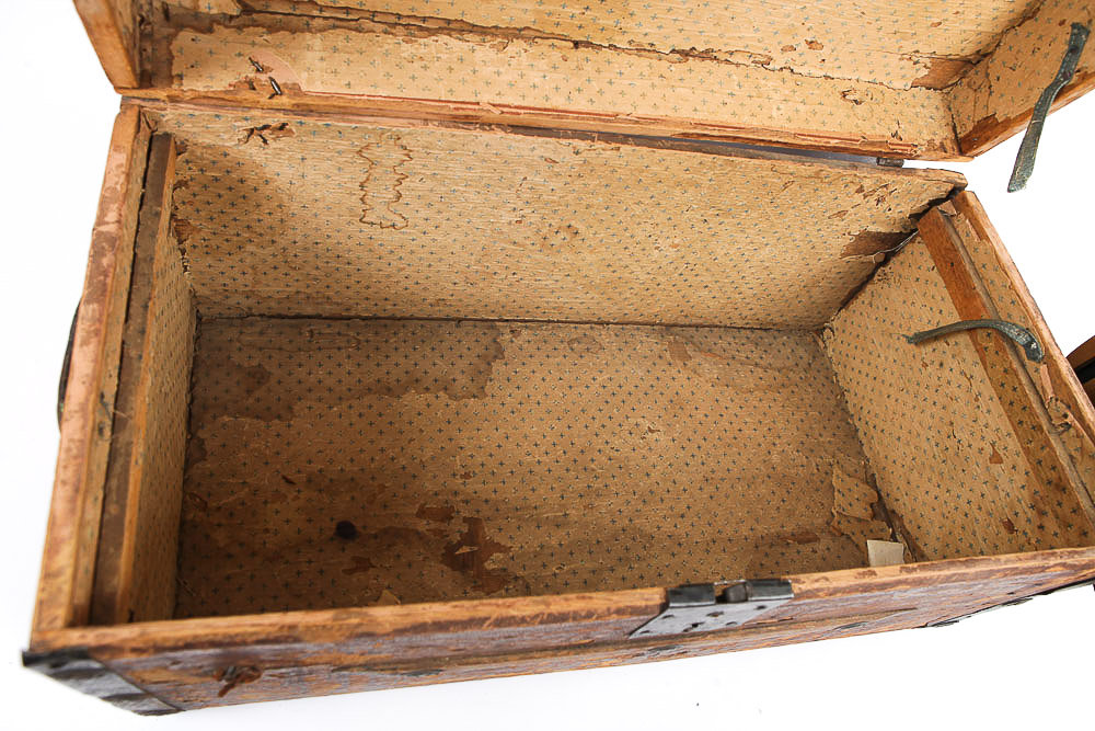 Antique Wood Trunk
