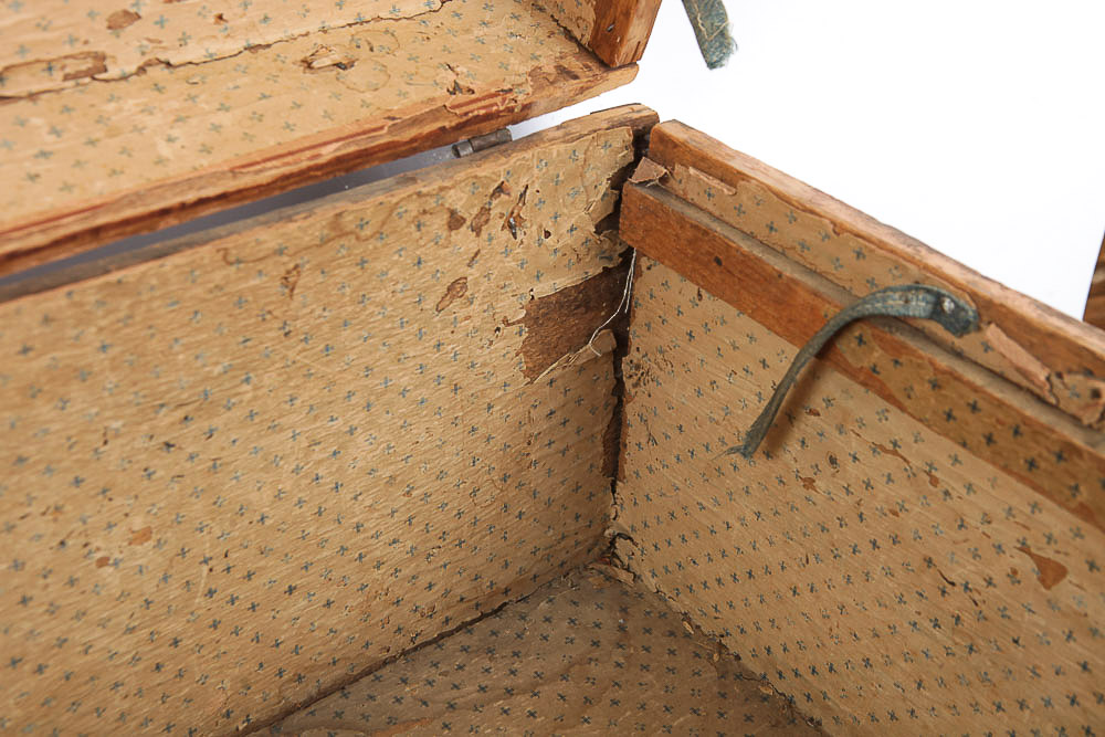 Antique Wood Trunk
