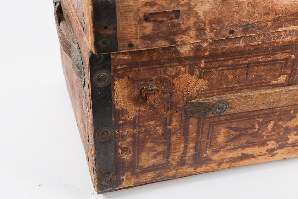 Antique Wood Trunk