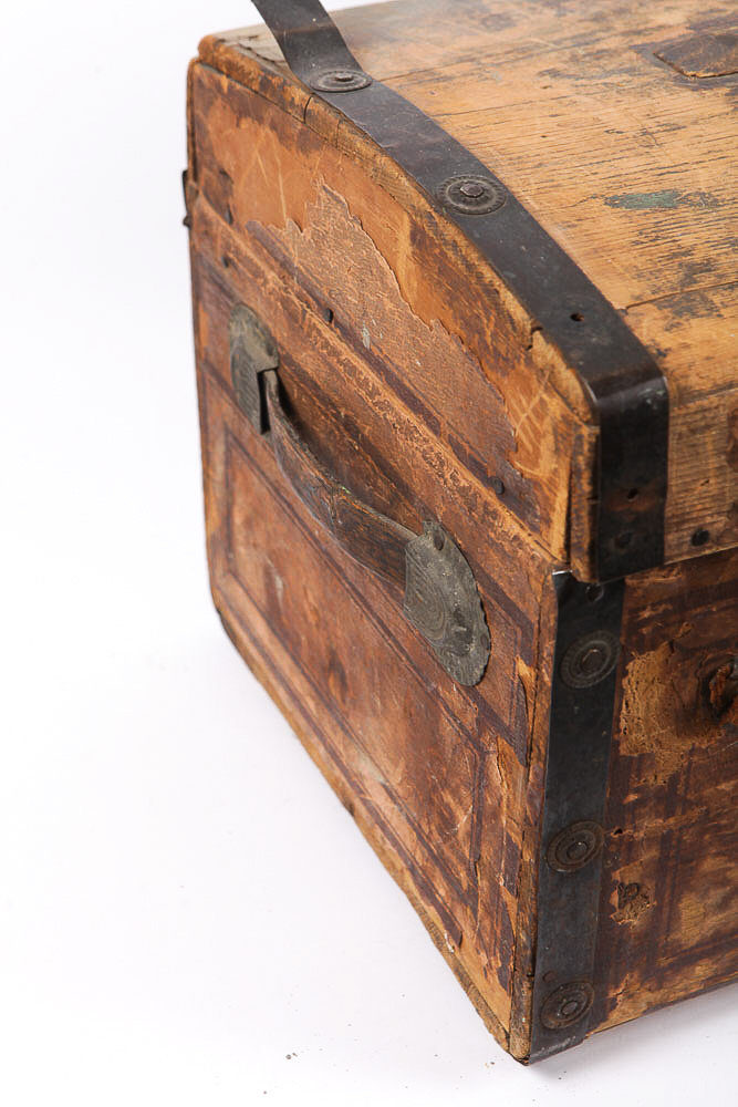 Antique Wood Trunk