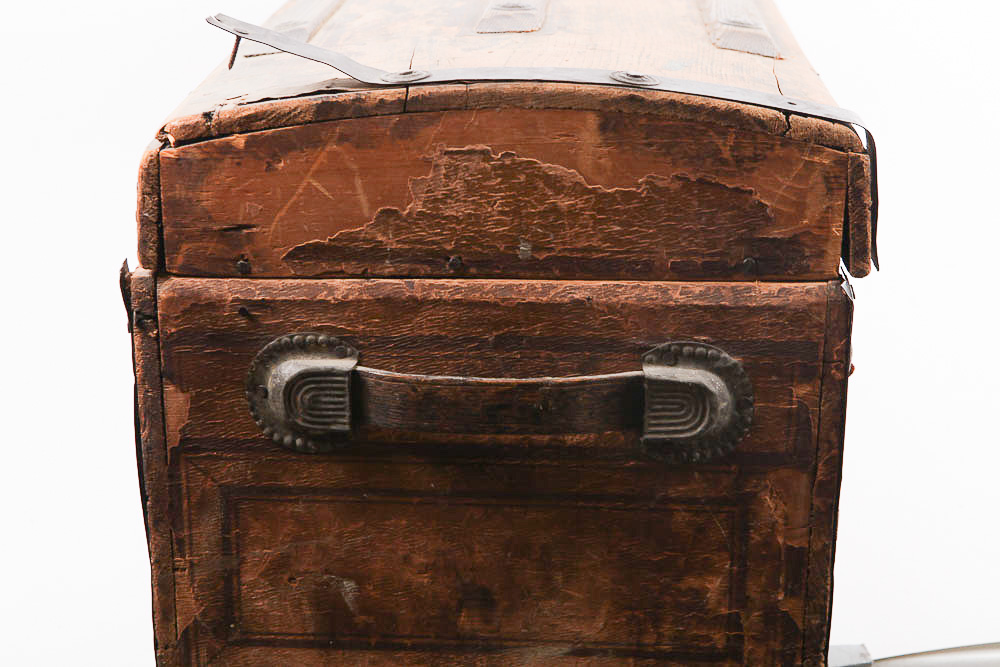 Antique Wood Trunk