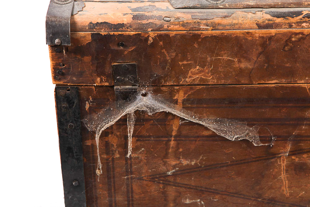 Antique Wood Trunk