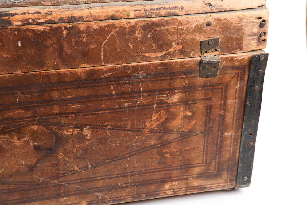 Antique Wood Trunk
