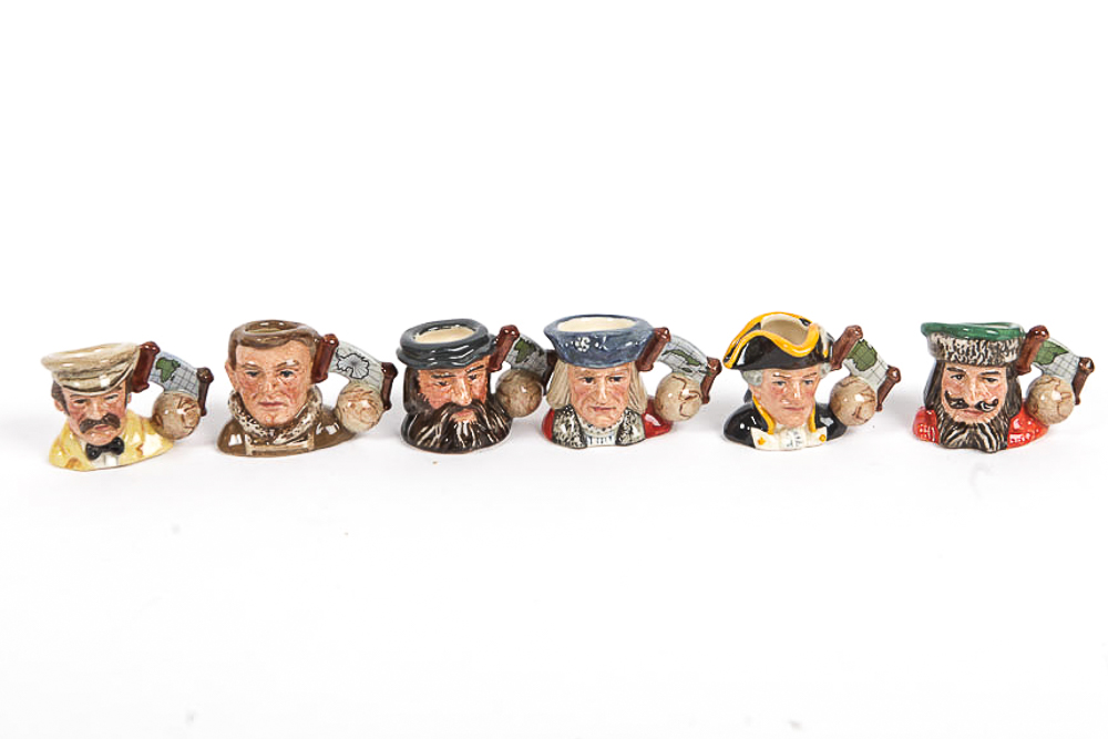 Royal Doulton "Explorer Tinies Collection" With Display Shelf