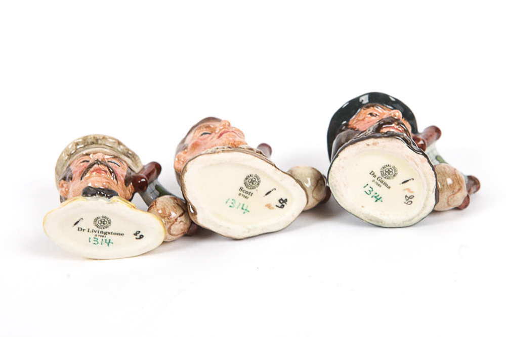 Royal Doulton "Explorer Tinies Collection" With Display Shelf