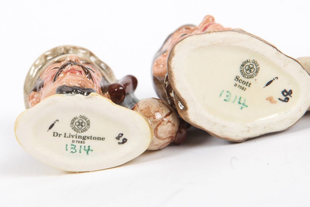 Royal Doulton "Explorer Tinies Collection" With Display Shelf