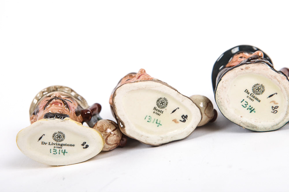 Royal Doulton "Explorer Tinies Collection" With Display Shelf