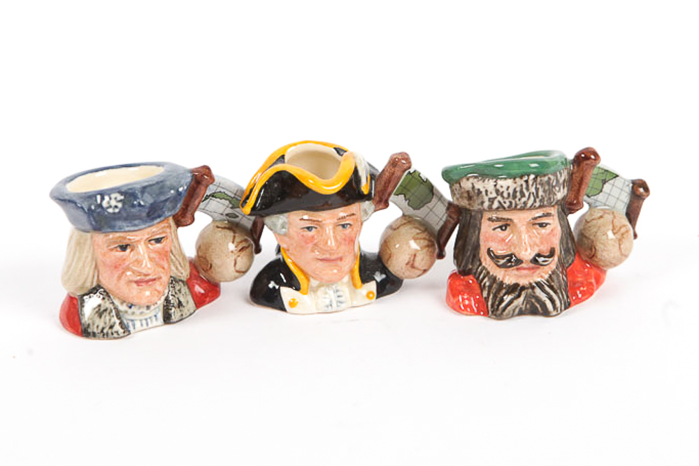 Royal Doulton "Explorer Tinies Collection" With Display Shelf
