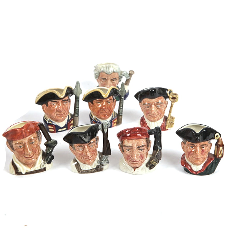 Collection of Royal Doulton "Character Jugs from Williamsburg"