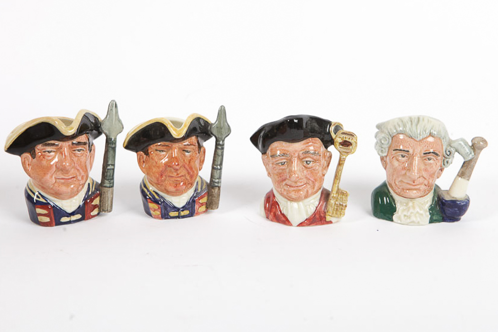 Collection of Royal Doulton "Character Jugs from Williamsburg"