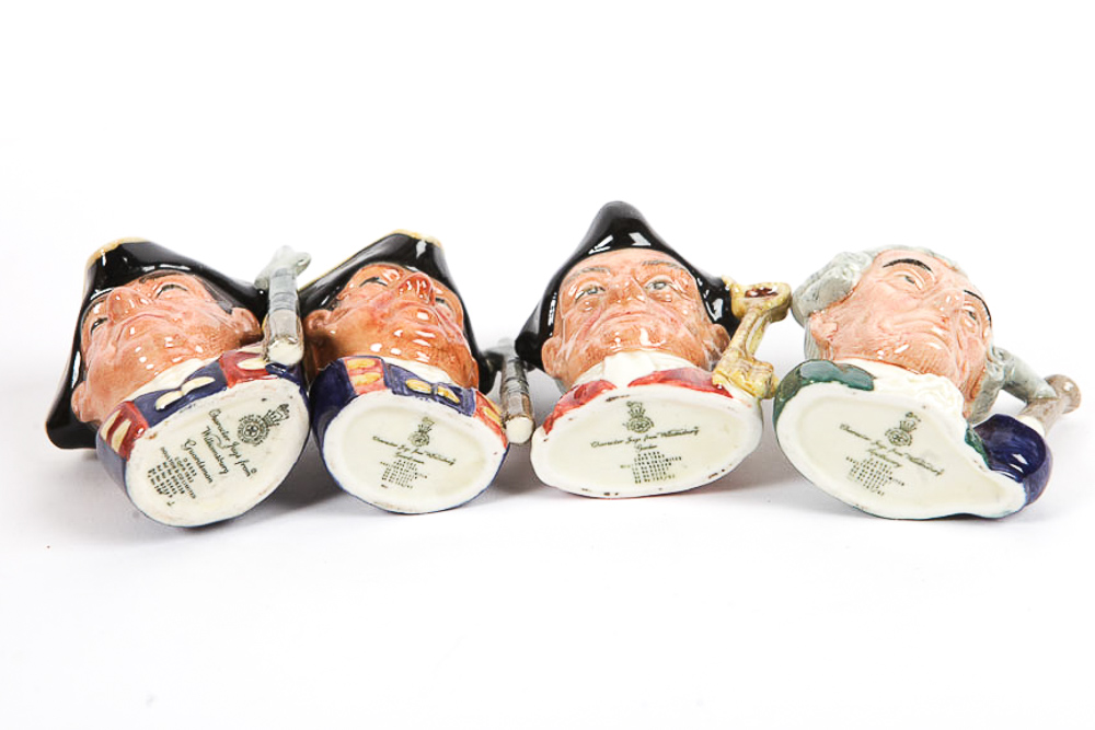 Collection of Royal Doulton "Character Jugs from Williamsburg"