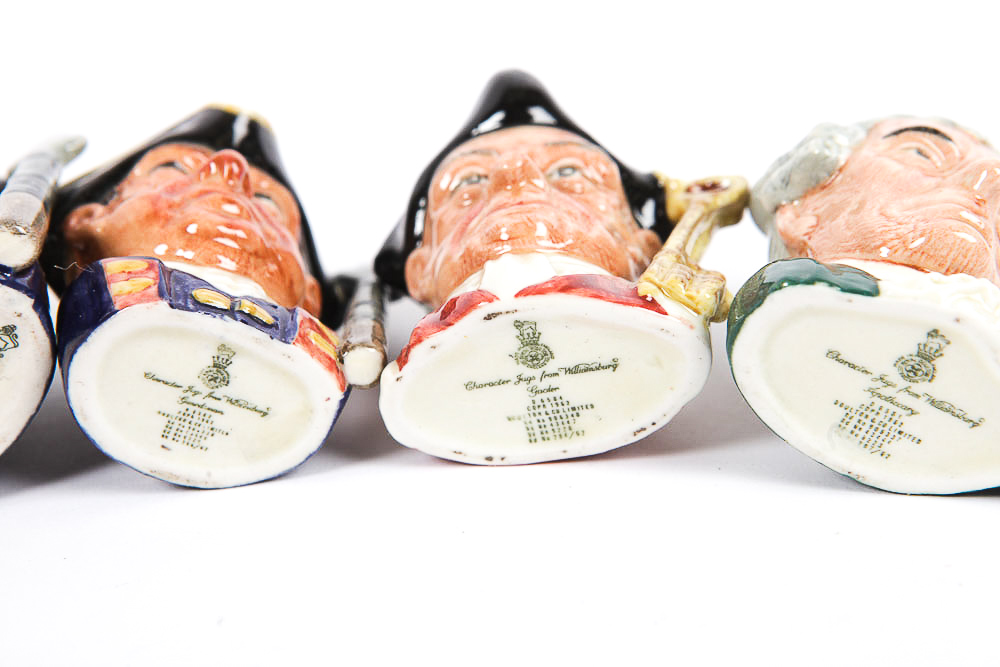 Collection of Royal Doulton "Character Jugs from Williamsburg"