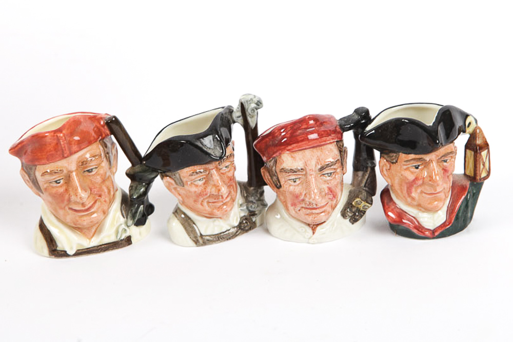 Collection of Royal Doulton "Character Jugs from Williamsburg"