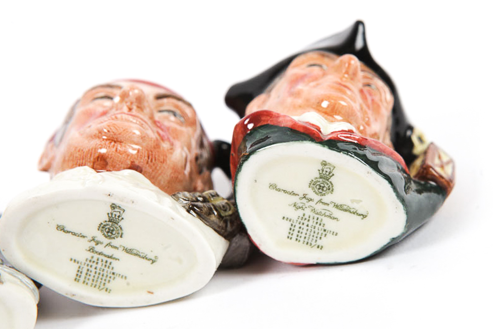 Collection of Royal Doulton "Character Jugs from Williamsburg"