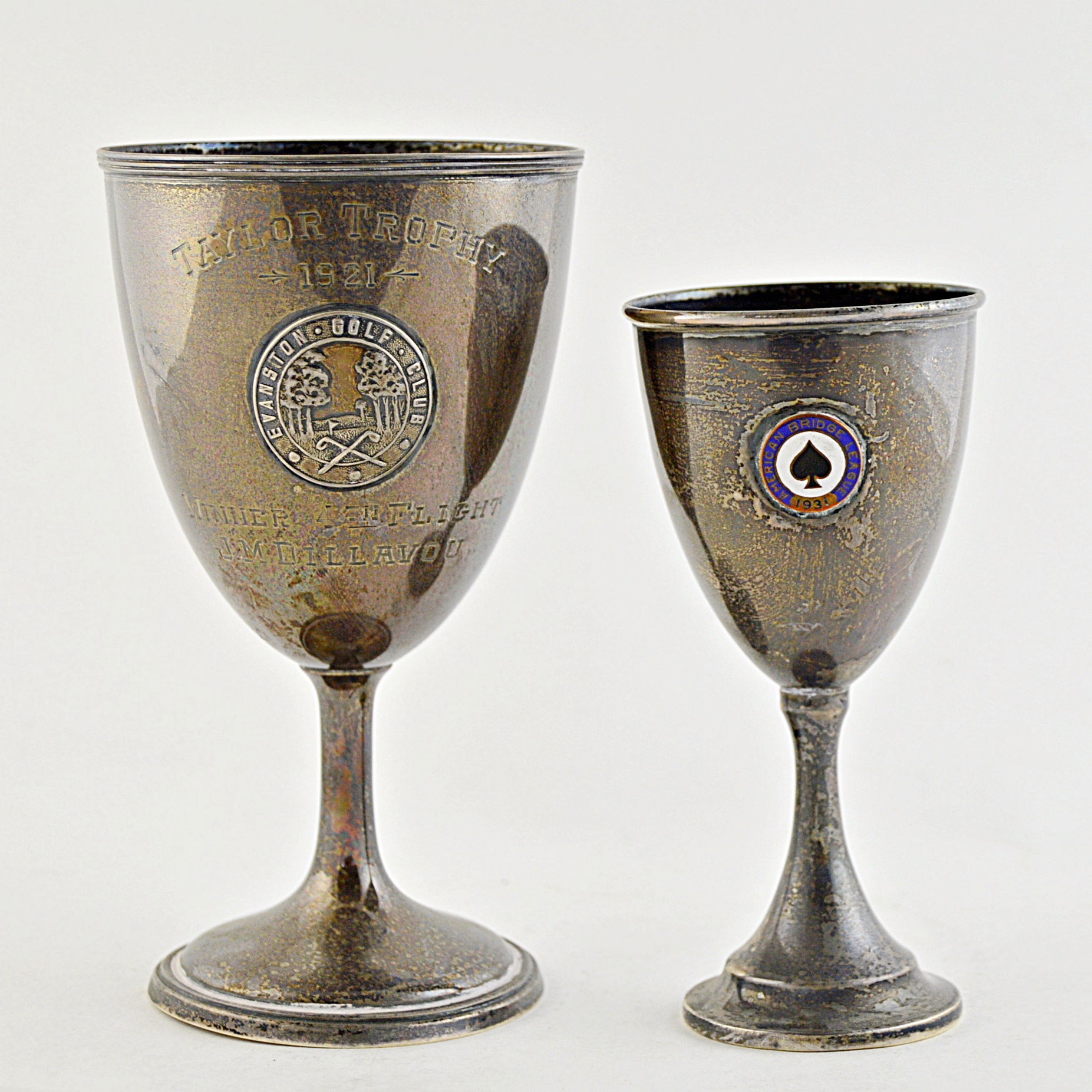 Vintage Sterling Silver Trophy Cups