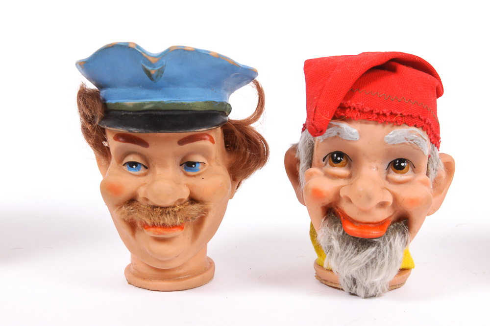 Vintage Puppets with Assortment of Doll and Puppet Parts