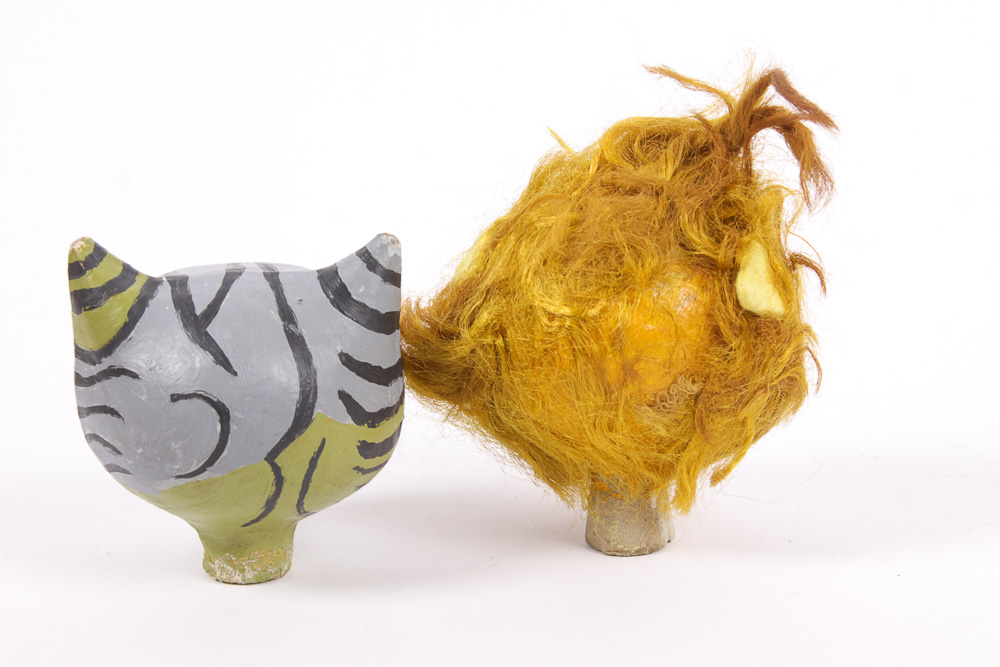 Vintage Puppets with Assortment of Doll and Puppet Parts