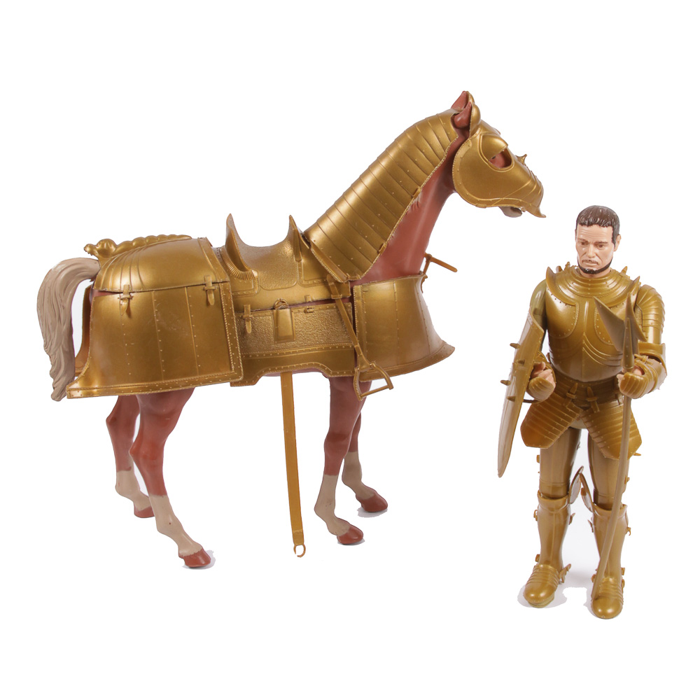 Marx "Golden Knight" and "Bravo the Armored Horse" Toys
