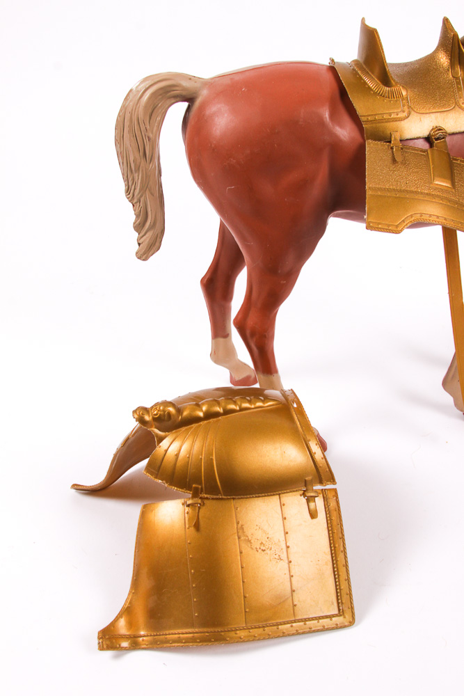 Marx "Golden Knight" and "Bravo the Armored Horse" Toys
