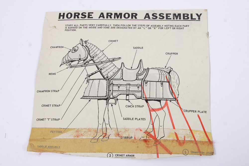 Marx "Golden Knight" and "Bravo the Armored Horse" Toys