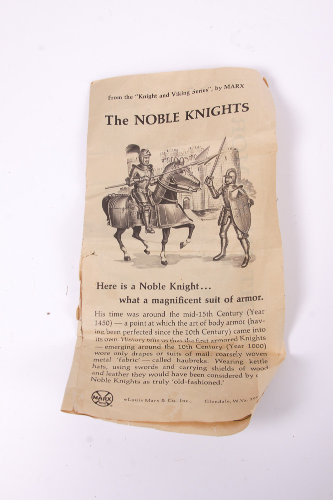 Marx "Golden Knight" and "Bravo the Armored Horse" Toys