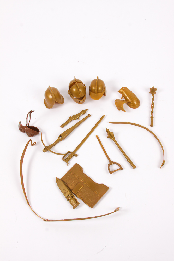 Marx "Golden Knight" and "Bravo the Armored Horse" Toys