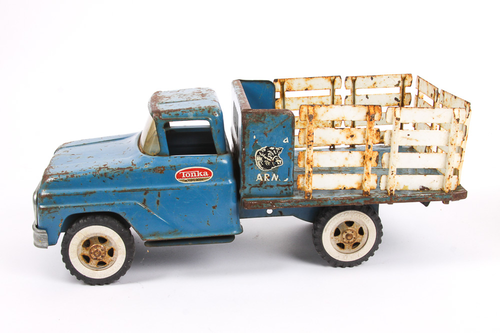 Pair of Metal Tonka Trucks