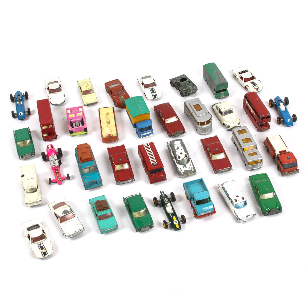 Assortment of Lesney Die-Cast Cars