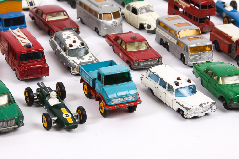 Assortment of Lesney Die-Cast Cars