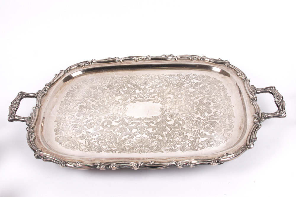 Vintage Leonard Silver Plate Coffee and Tea Service