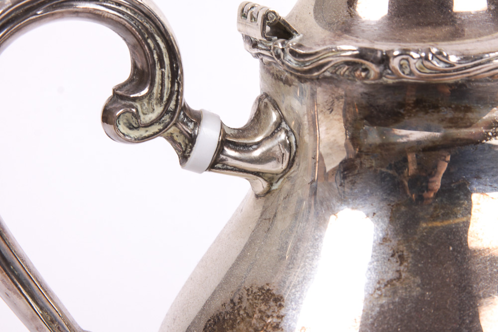 Vintage Leonard Silver Plate Coffee and Tea Service