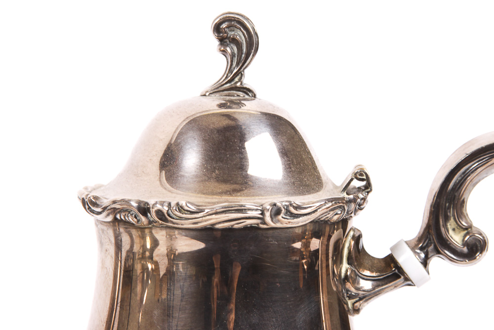 Vintage Leonard Silver Plate Coffee and Tea Service