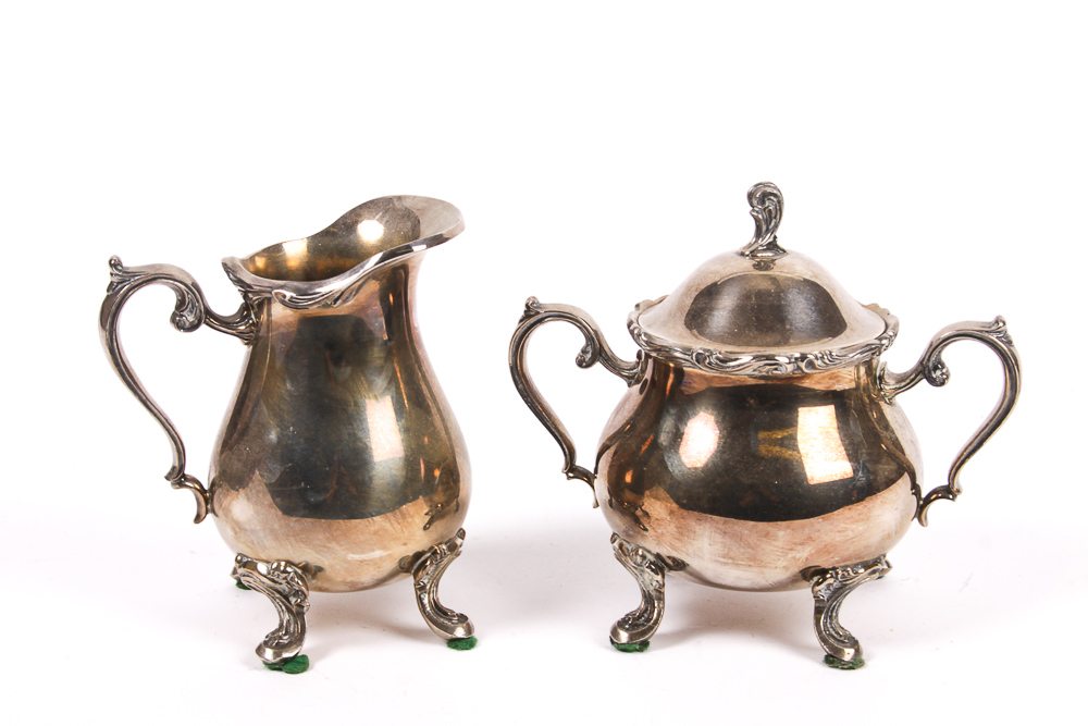 Vintage Leonard Silver Plate Coffee and Tea Service