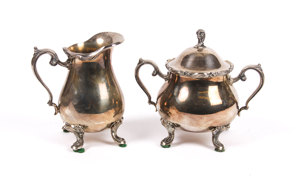 Vintage Leonard Silver Plate Coffee and Tea Service