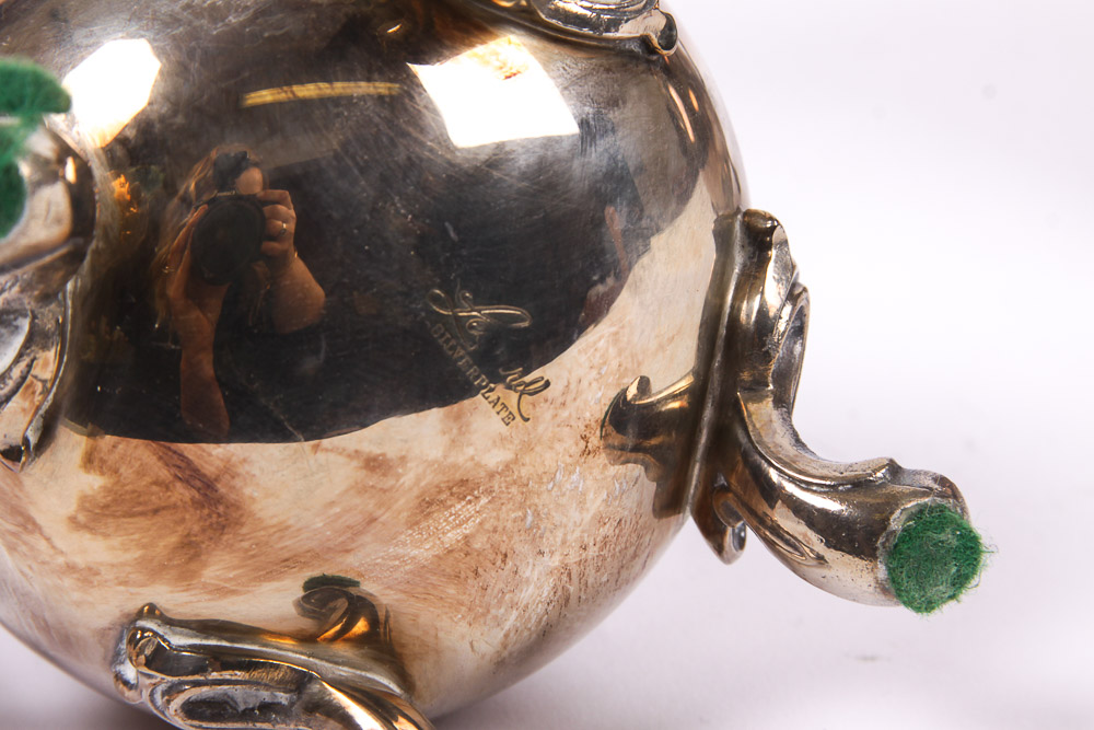 Vintage Leonard Silver Plate Coffee and Tea Service