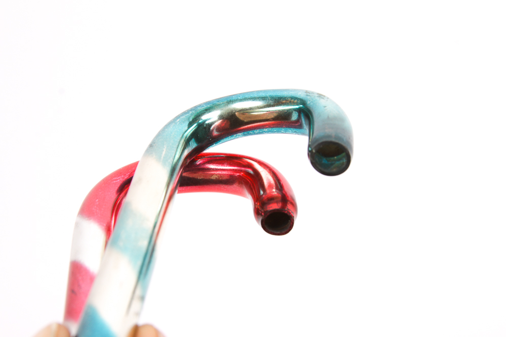 Group of Vintage Glass Candy Cane Holiday Ornaments