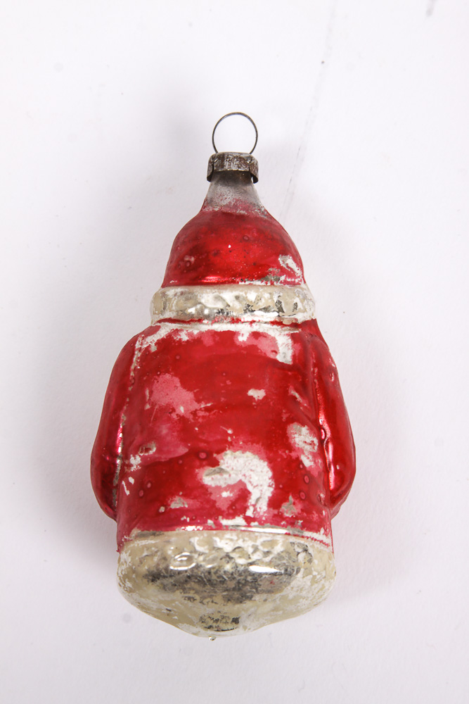 Vintage Hand-Blown Glass Santa Claus Ornament